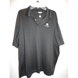 Men's Black Golf Polo Shirt, Antigua, XL